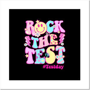 Test Day Rock The Test Teacher Testing Day Posters and Art